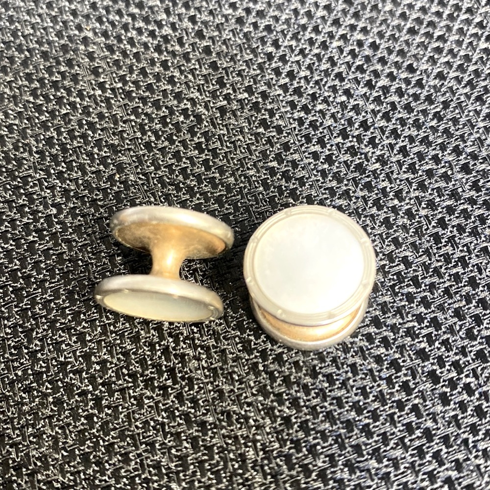 Krementz Pearl inlaid Cufflinks